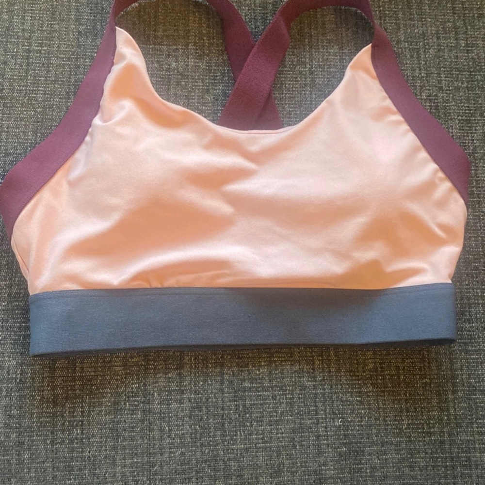 Avia colorblock pink sports bra